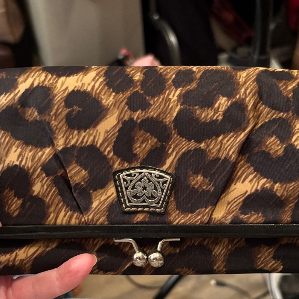 Leopard Print Clutch Bag
